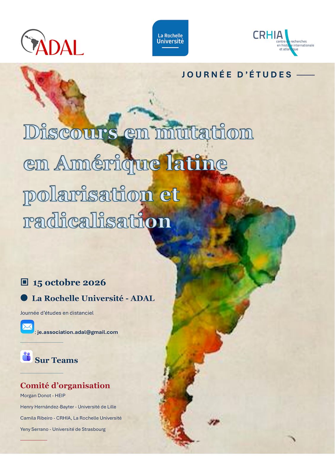 Affiche de la JE - 15 octobre 2026
